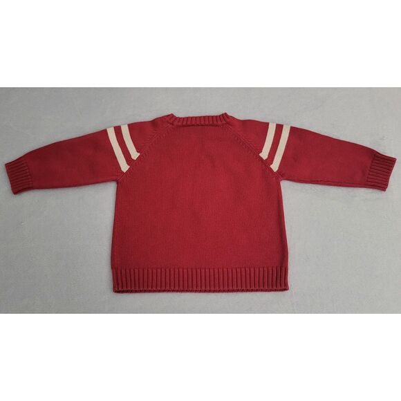 2007 Gymboree Boys Toddler Sweater 2T Red Saint Bernard Dog 100% Cotton - Picture 2 of 5